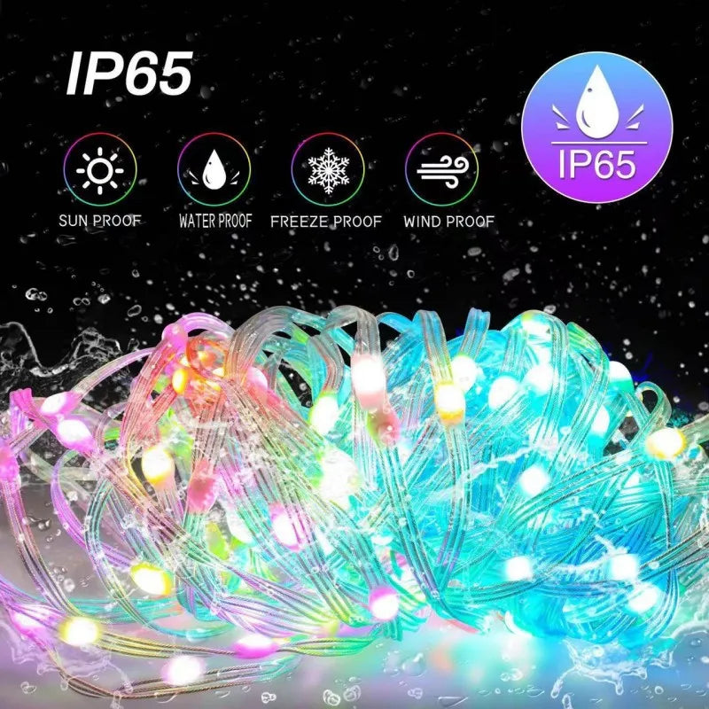 RGBIC Christmas Bluetooth String Lights